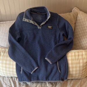 L.L. Bean Blue Pullover Jacket